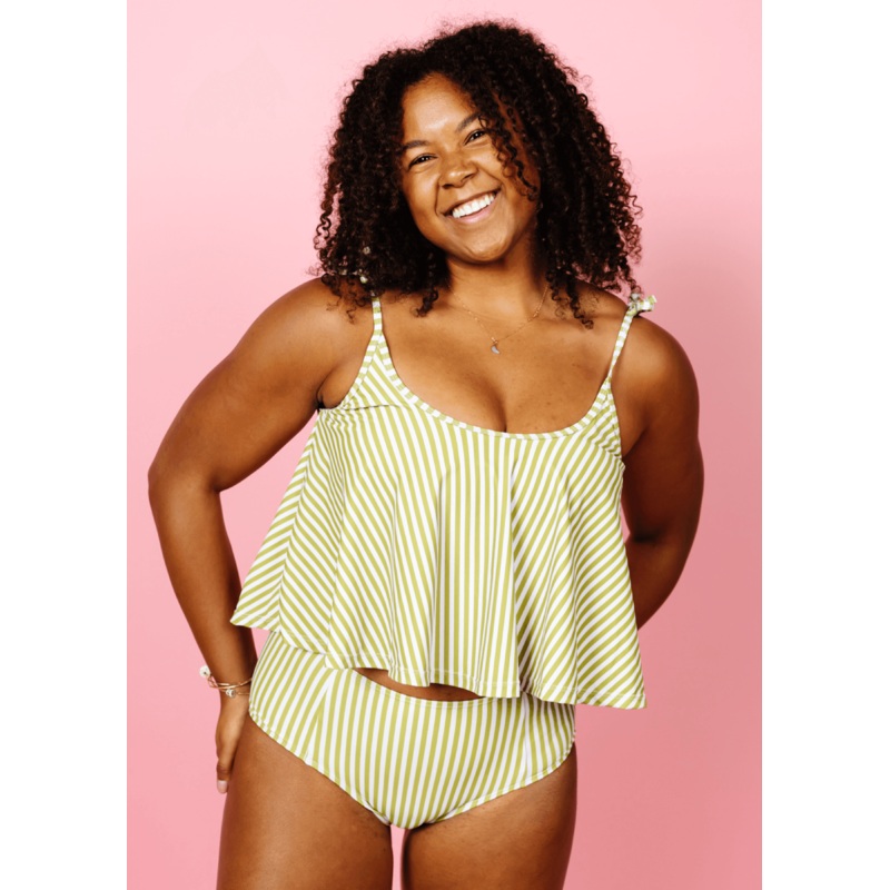 Pear Stripes | Mid-Rise Bottoms