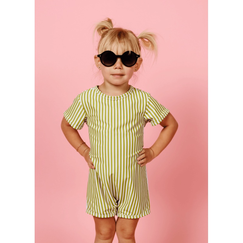 Pear Stripes | Mini Shorties Rashguard (Unisex)