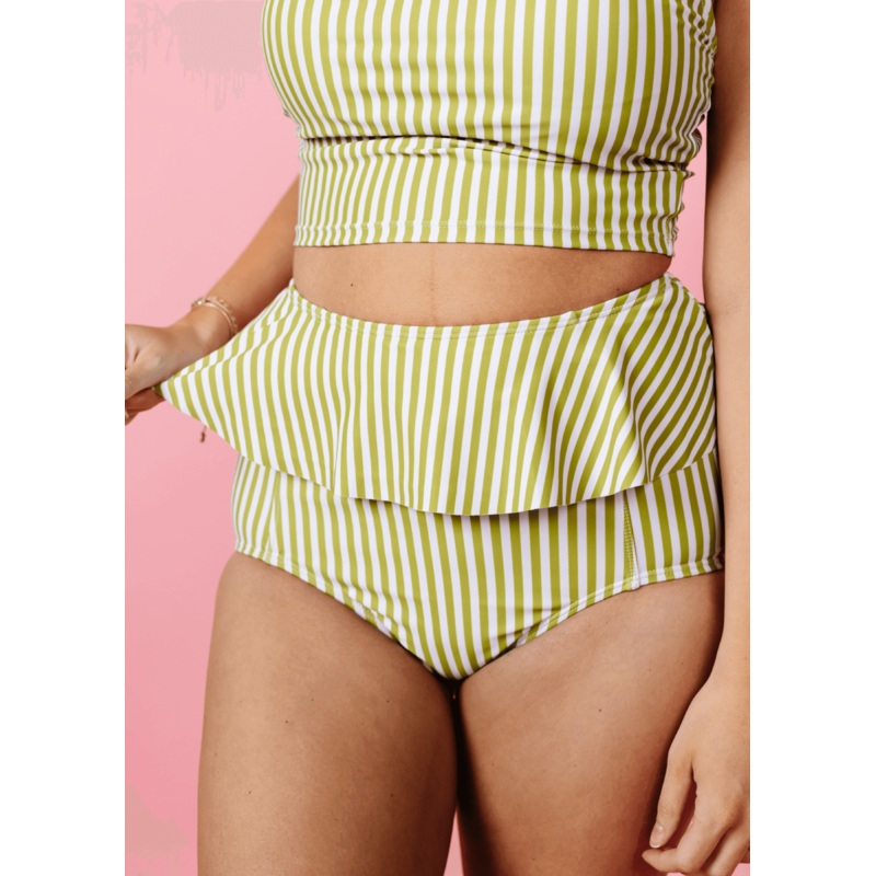Pear Stripes | Peplum Bottoms