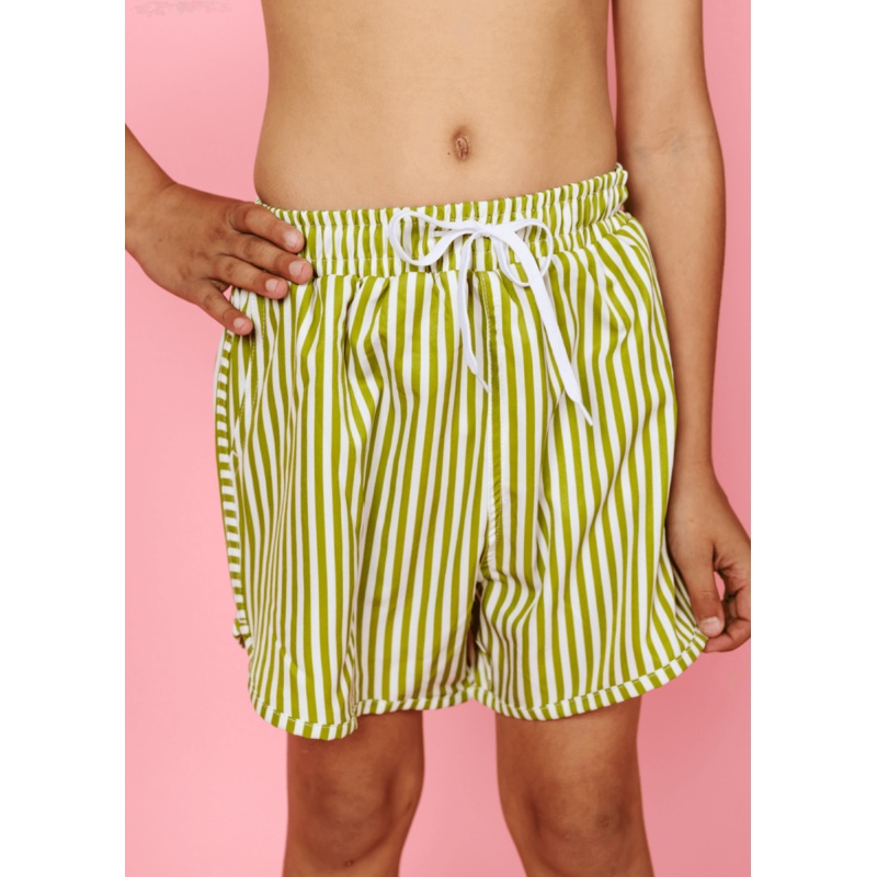 Pear Stripes | Youth Retro Shorties