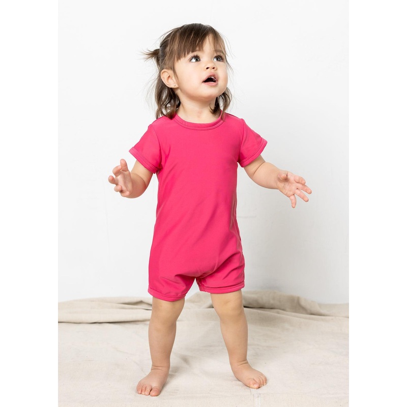 Pink Raspberry | Baby Shorties Rashguard (Unisex)