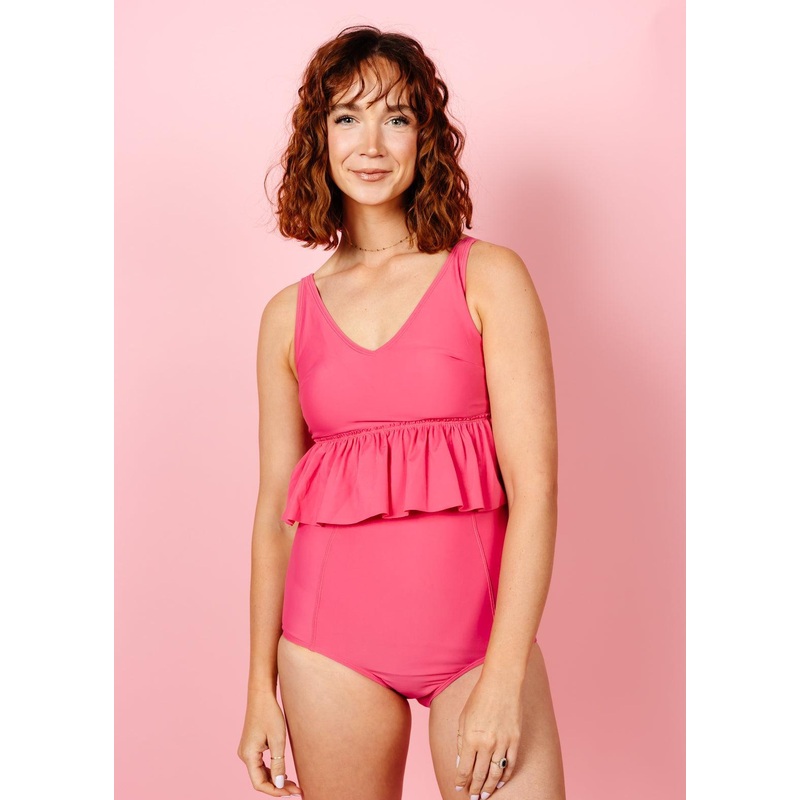 Pink Raspberry | Extended High-Waisted Bottoms