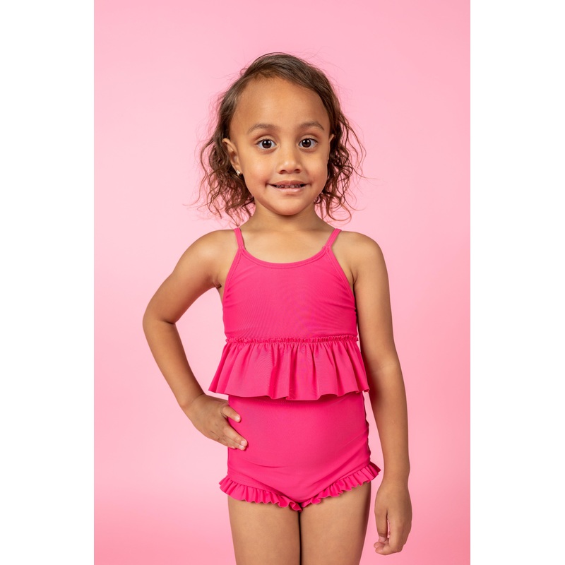 Pink Raspberry | Mini Peplum Top