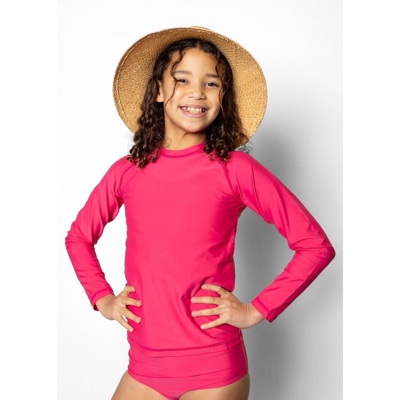 Pink Raspberry | Youth Rashguard Top (Unisex)