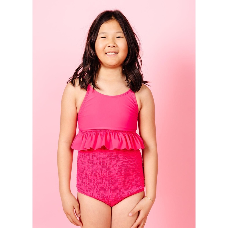 Pink Raspberry | Youth Smocked Bottoms