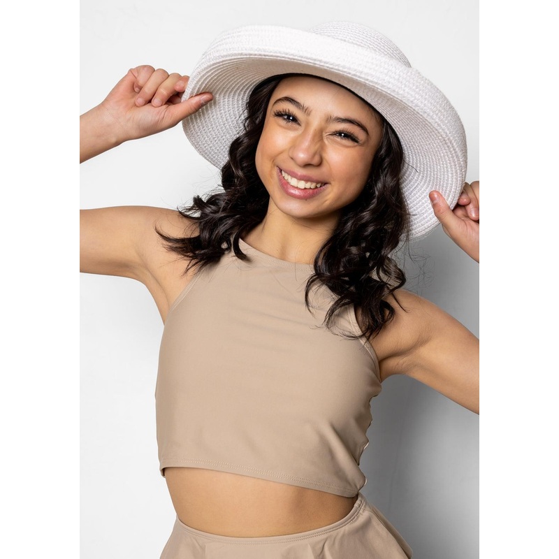 Taupe | Youth Racer Back Top
