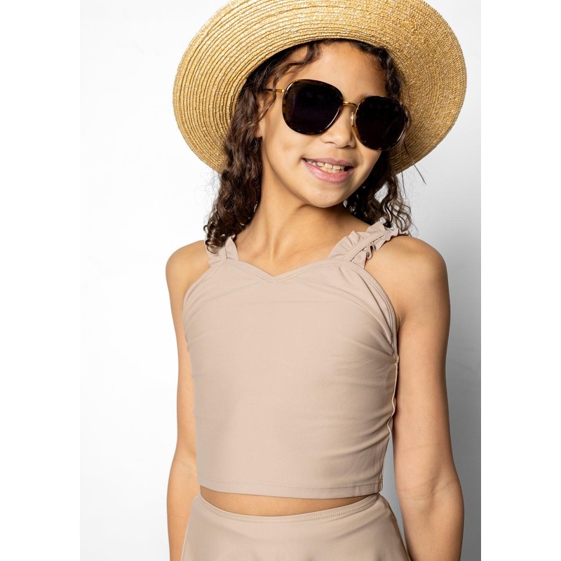 Taupe | Youth Ripple Top