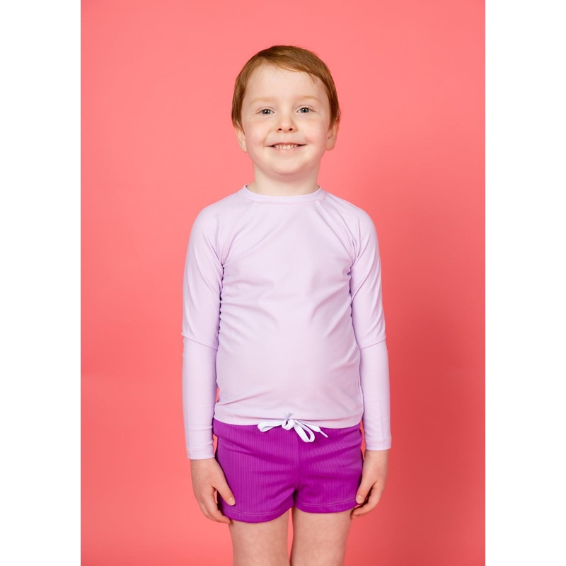 Bright Lilac | Mini Rashguard Top (Unisex)