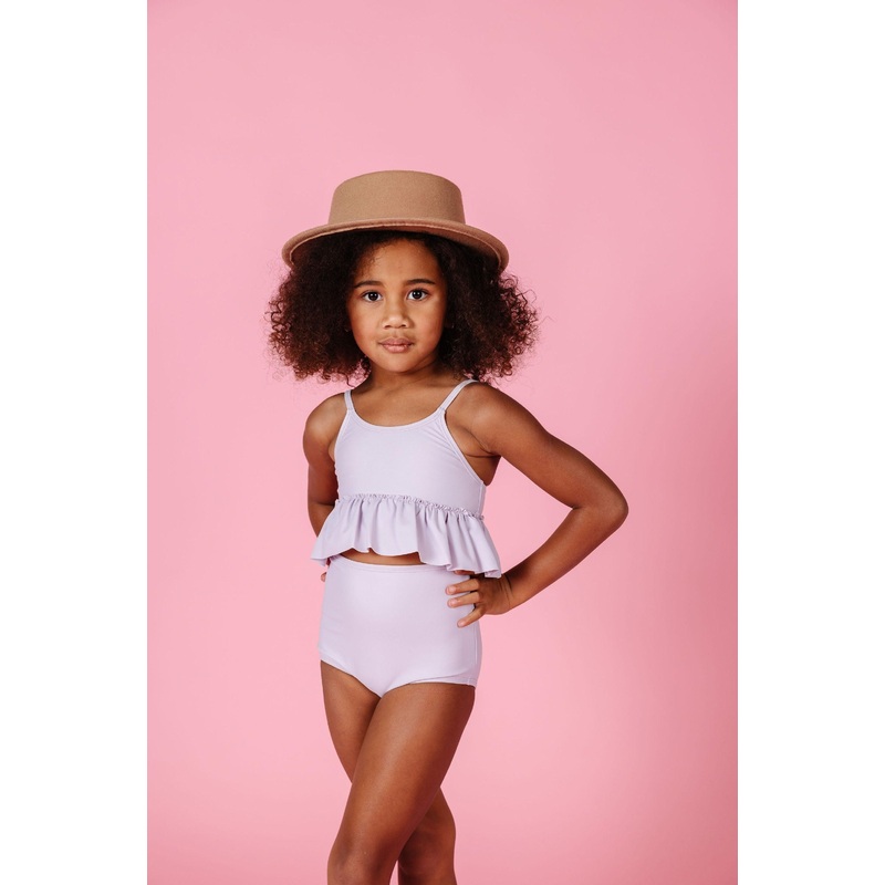 Cotton Purple | Mini Peplum Top