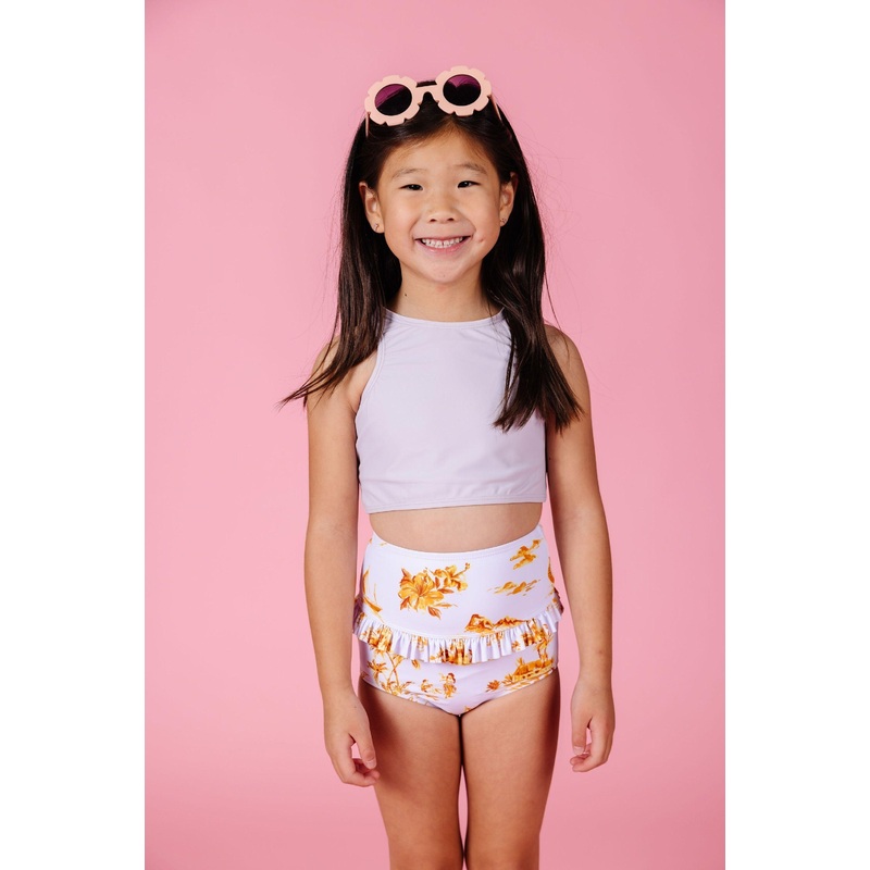 Cotton Purple | Mini Racer Back Top