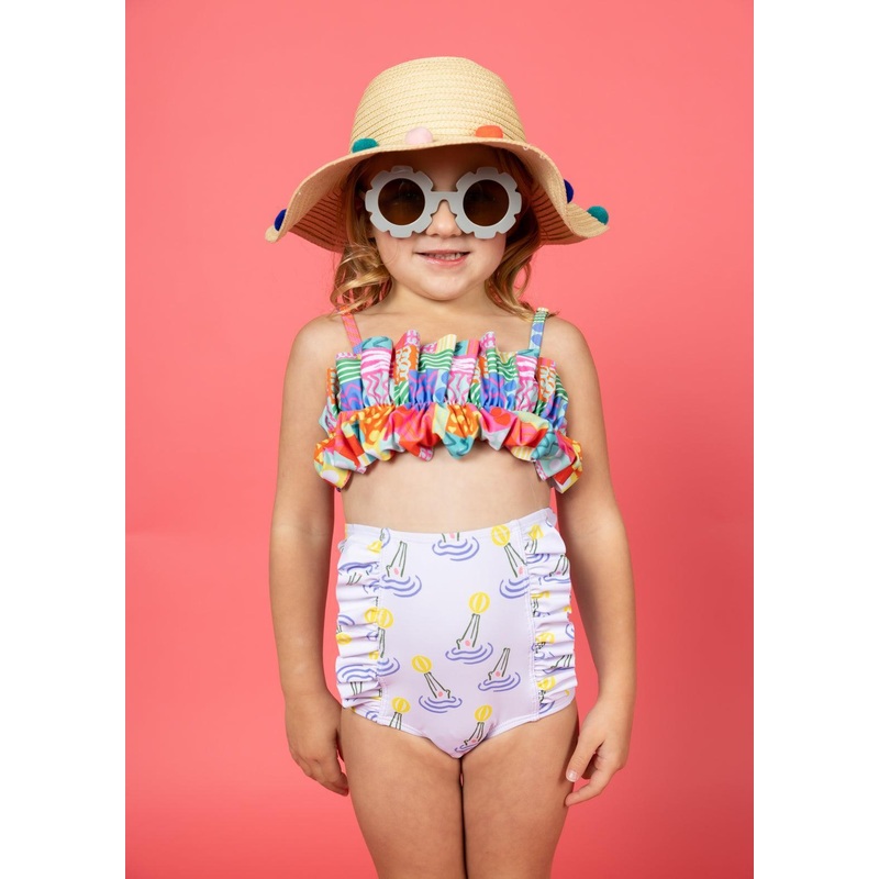 Croc | Mini Down in Front Ruffle Bottoms