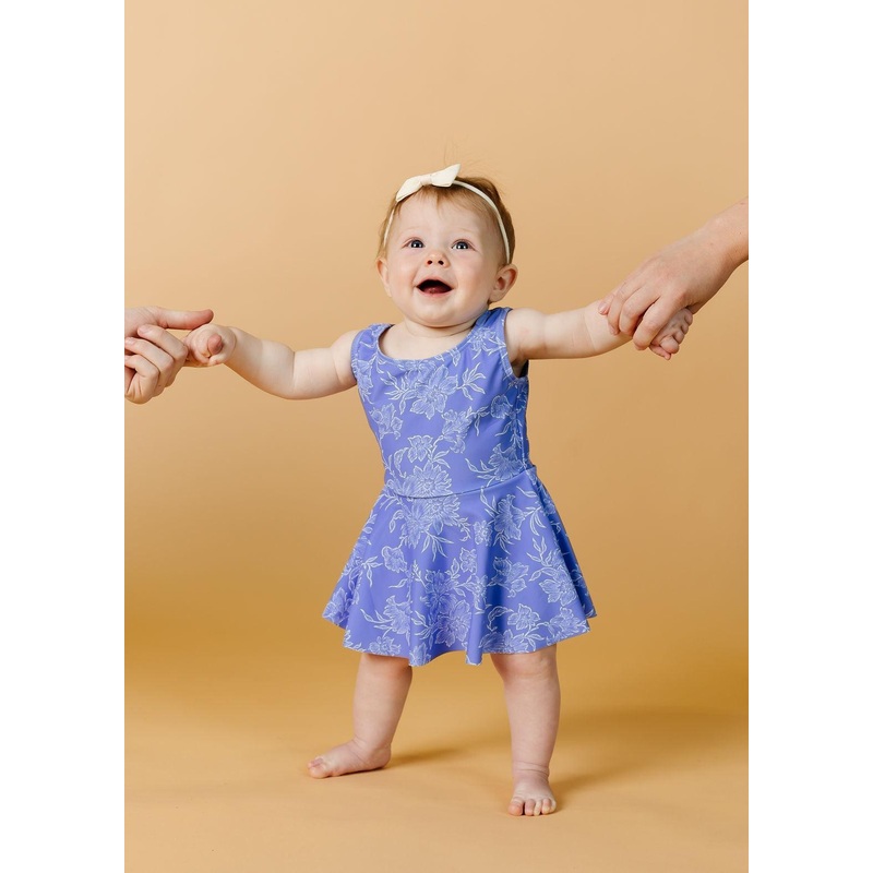 Elegant Floral | Baby Skirted One-Piece