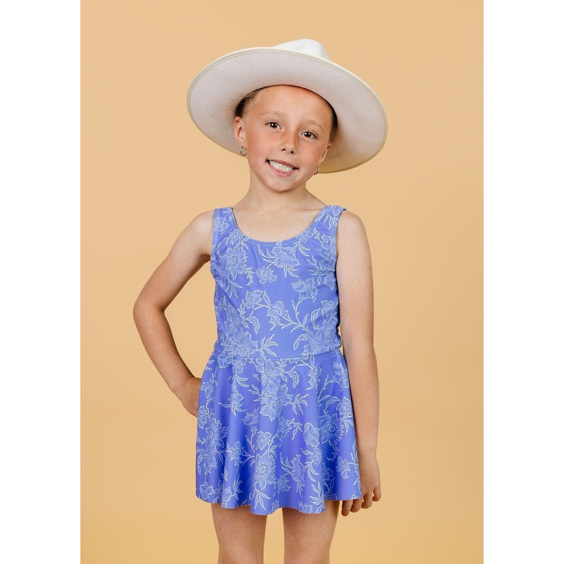 Elegant Floral | Mini Skirted One-Piece
