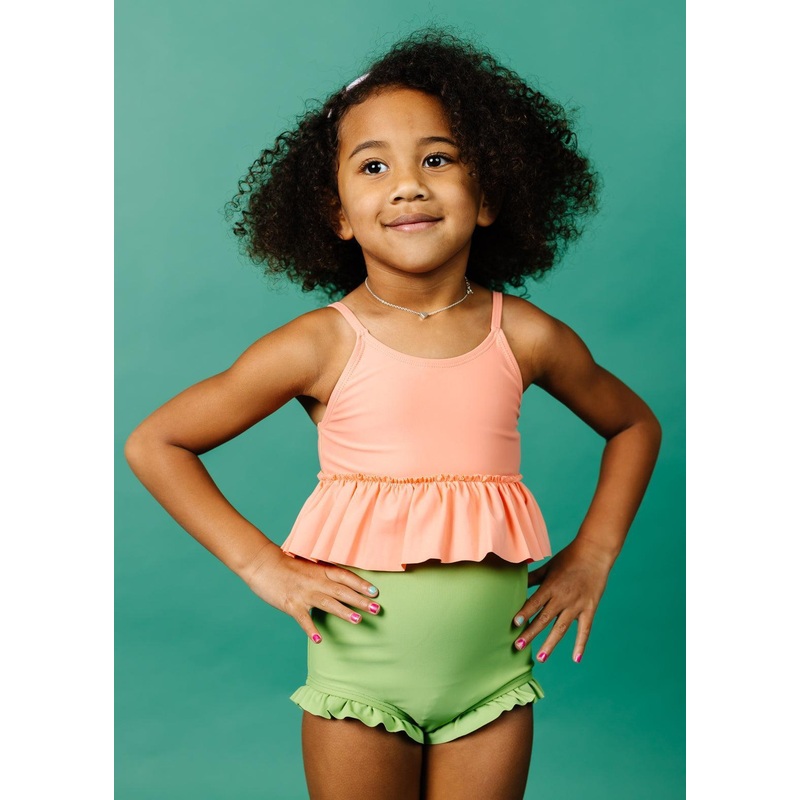 Melon | Mini Peplum Top