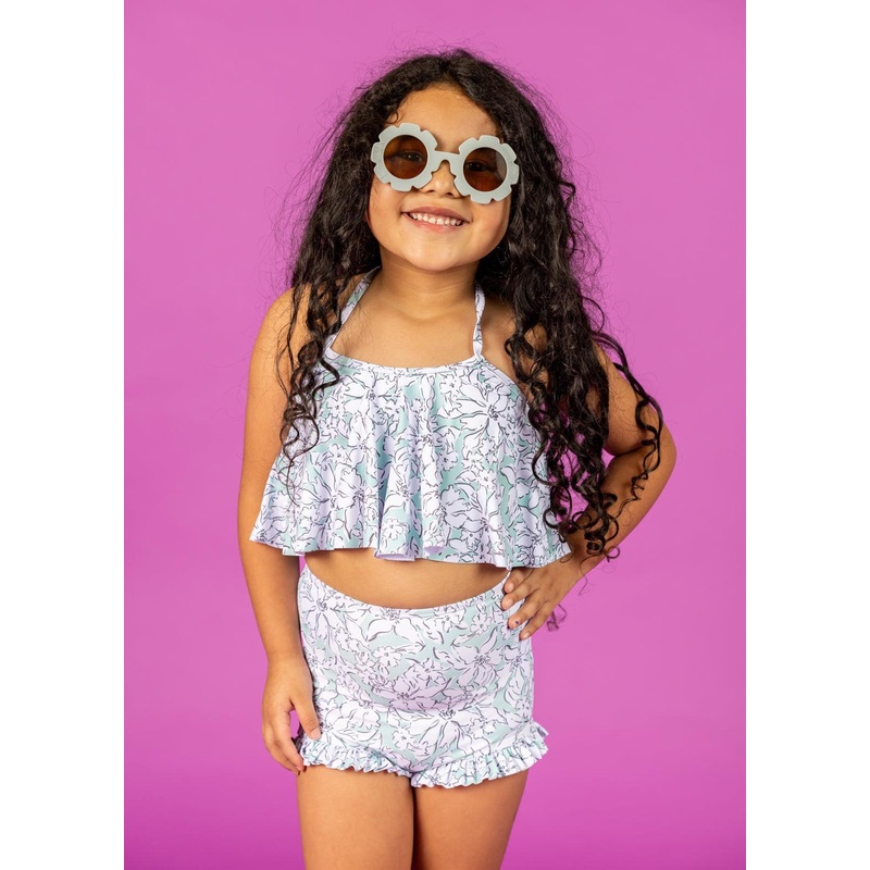 Mint Flowers | Mini All Ruffled Up Bottoms