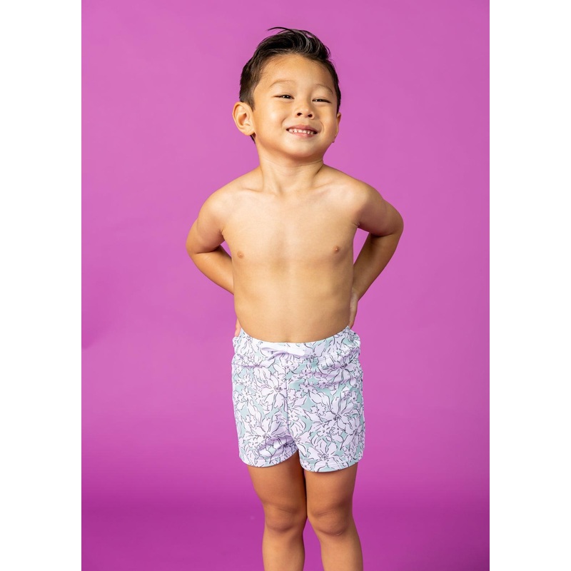 Mint Flowers | Mini Euro Shorts