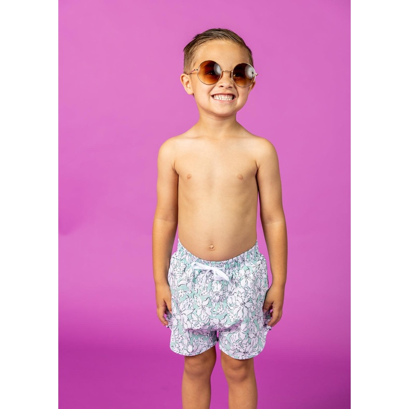 Mint Flowers | Mini Retro Shorties