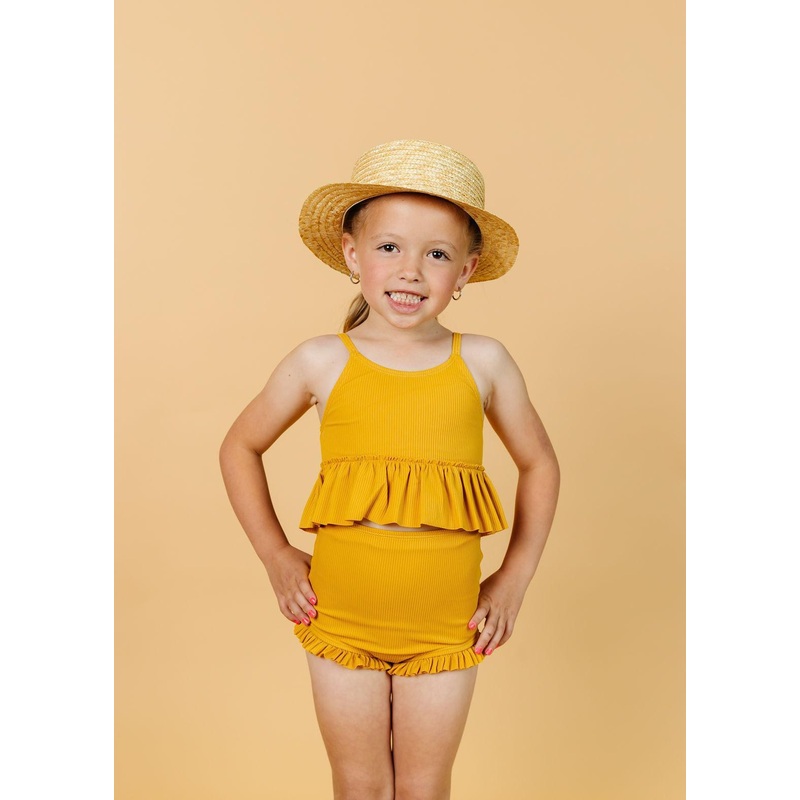 Ribbed Golden | Mini All Ruffled Up Bottoms
