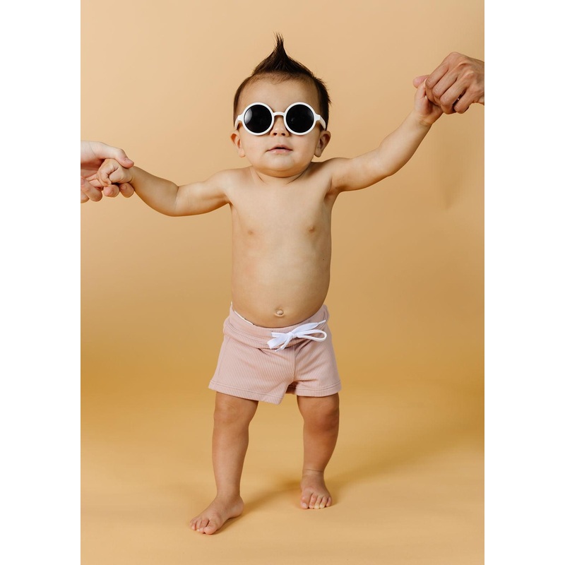 Ribbed Light Mauve | Baby Euro Shorts