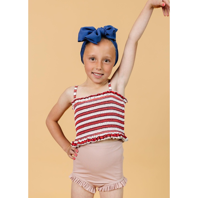 Ribbed Light Mauve | Mini All Ruffled Up Bottoms