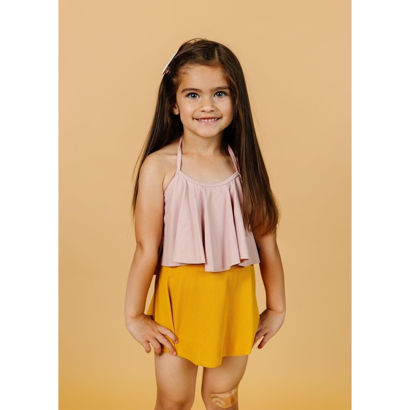 Ribbed Light Mauve | Mini Swing Top