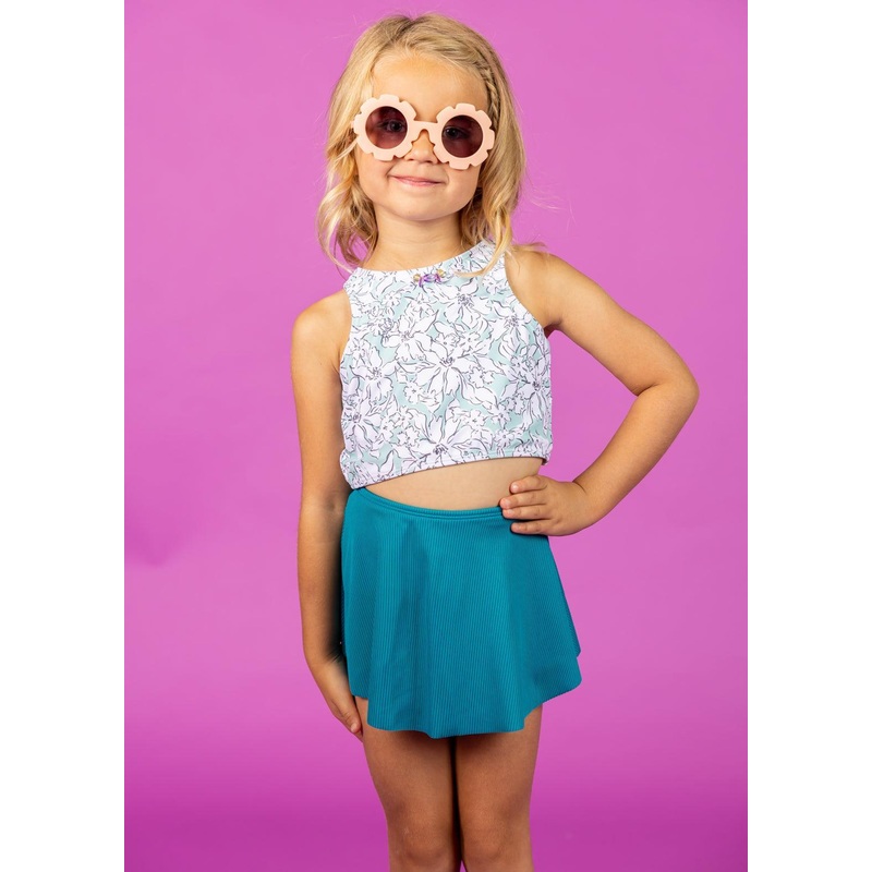 Ribbed Tide Pool Blue | Mini Who Wears Short Skirts