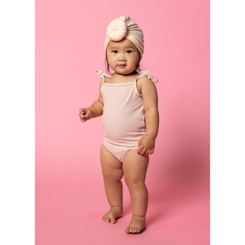 Ribbed Whipped Peach | Baby Simply One-Piece
