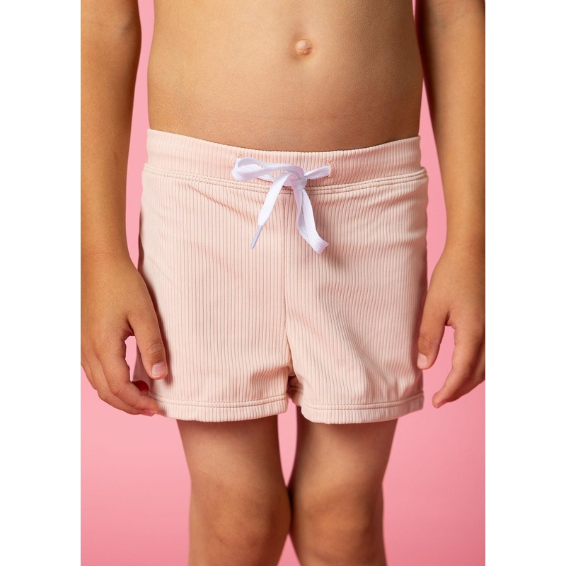Ribbed Whipped Peach | Mini Euro Shorts