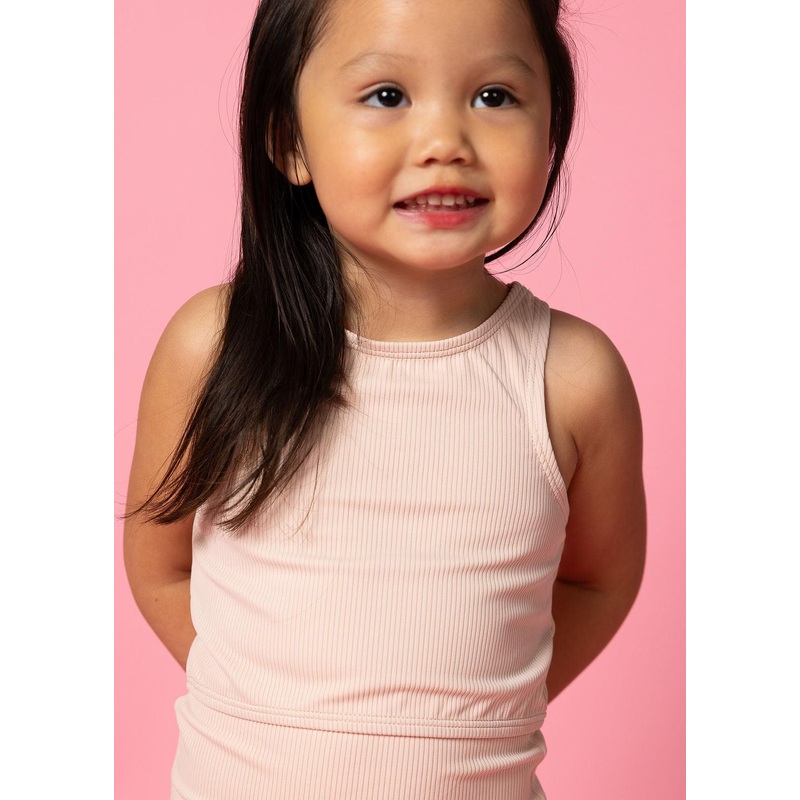 Ribbed Whipped Peach | Mini Racer Back Top