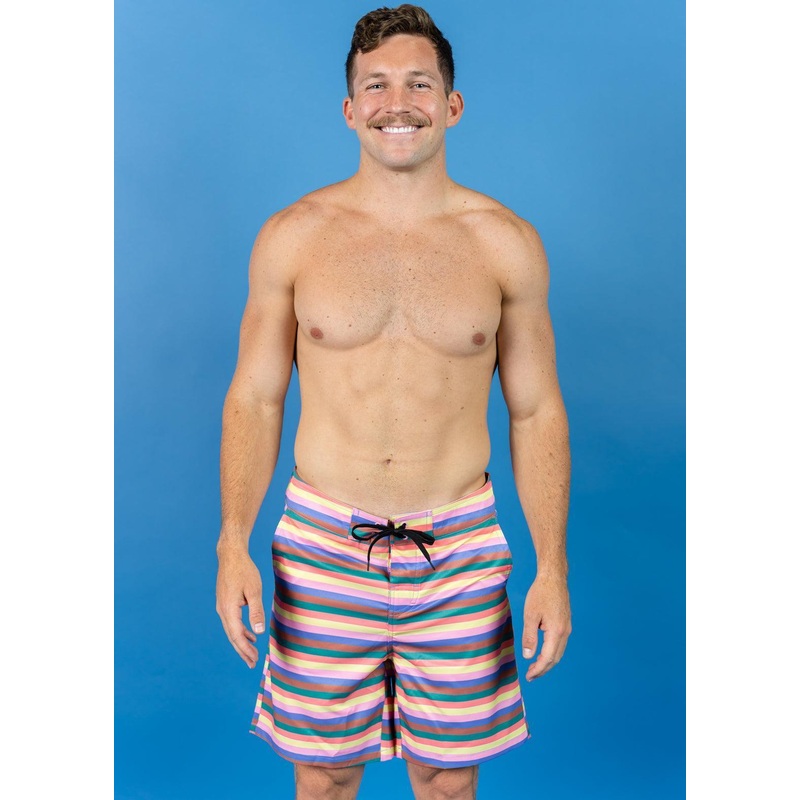 Retro Stripe | Men's Swim Trunks