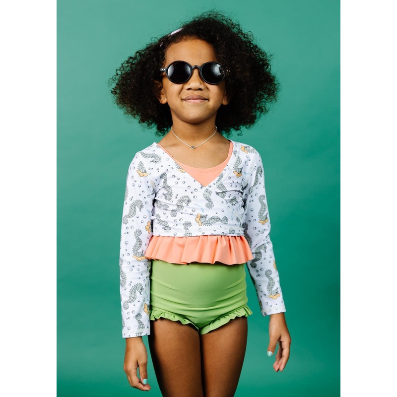 Sweet Pea Green | Mini All Ruffled Up Bottoms