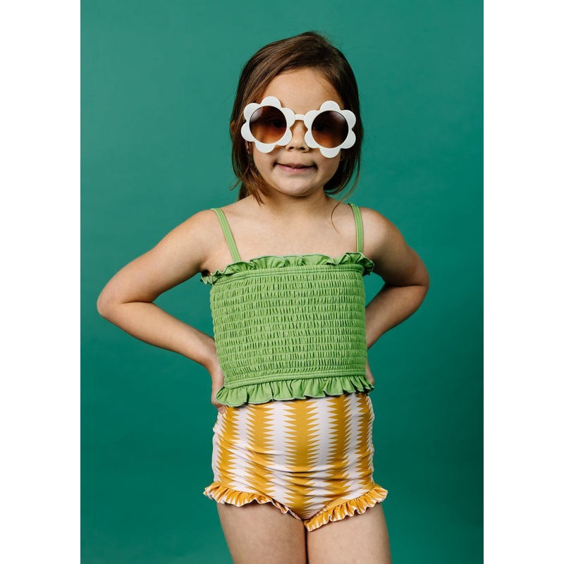 Sweet Pea Green | Mini Bandeau Top