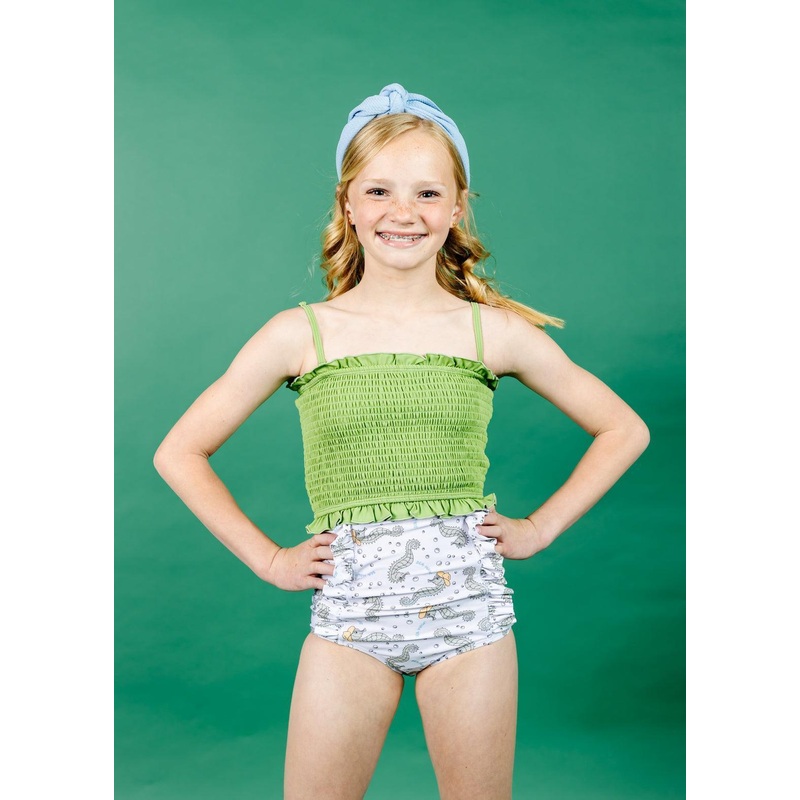 Sweet Pea Green | Youth Bandeau Top