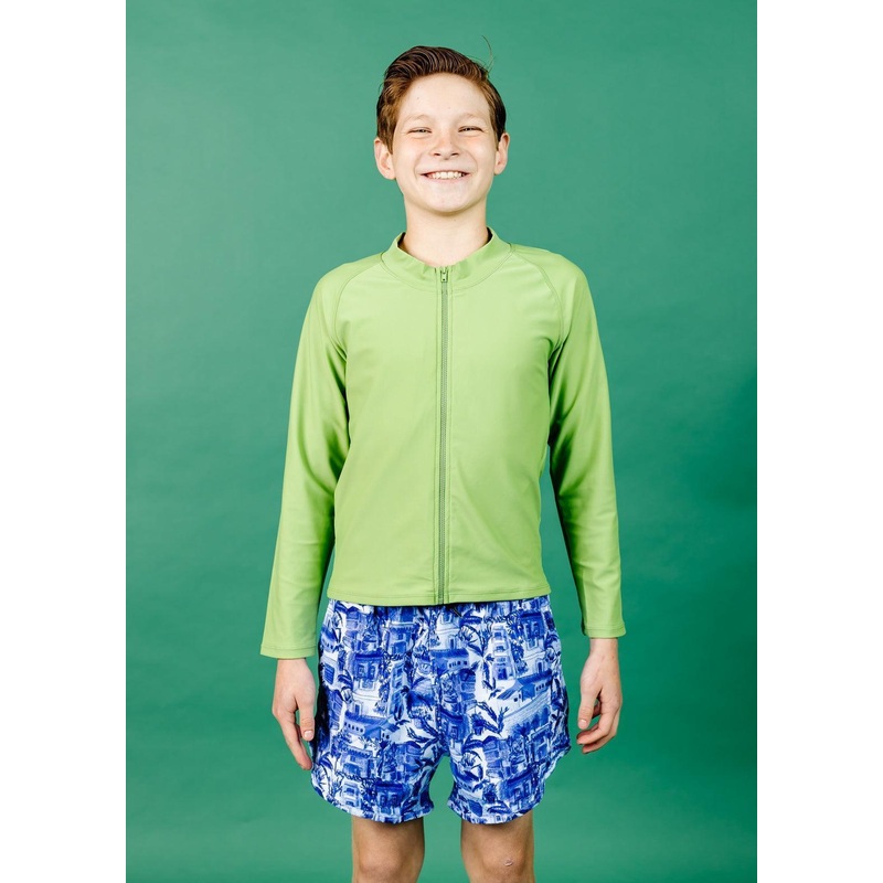 Sweet Pea Green | Youth Rashguard Top (Unisex)