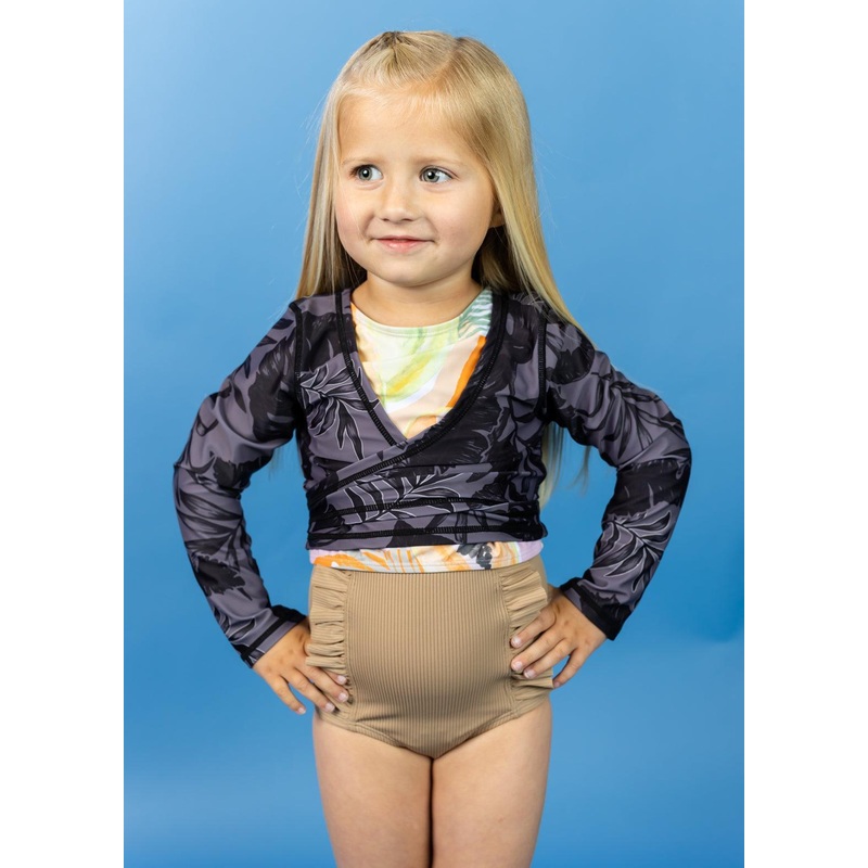 Tropical Night | Mini Wrap Top Rashguard
