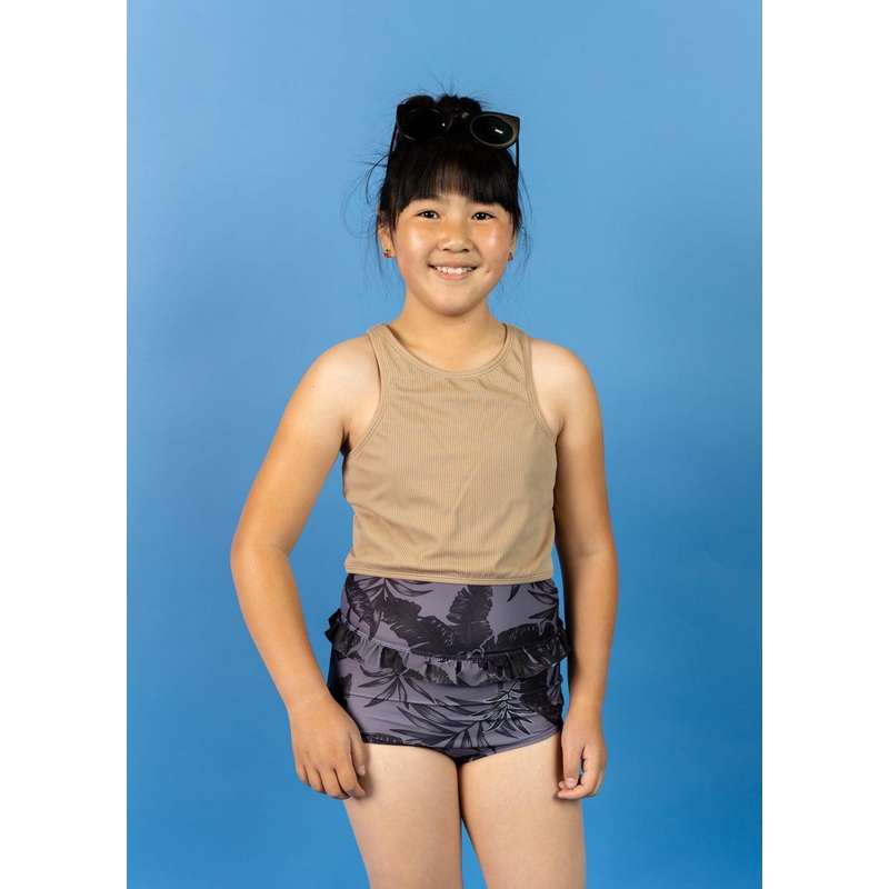 Tropical Night | Youth Mid-Ruffle Bottoms