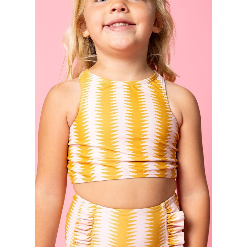 Vintage Triangles | Mini Racer Back Top
