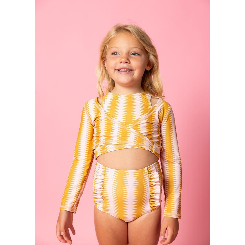 Vintage Triangles | Mini Wrap Top Rashguard
