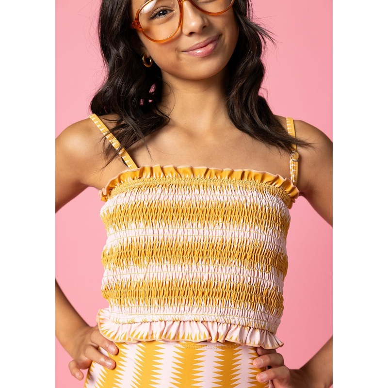 Vintage Triangles | Youth Bandeau Top