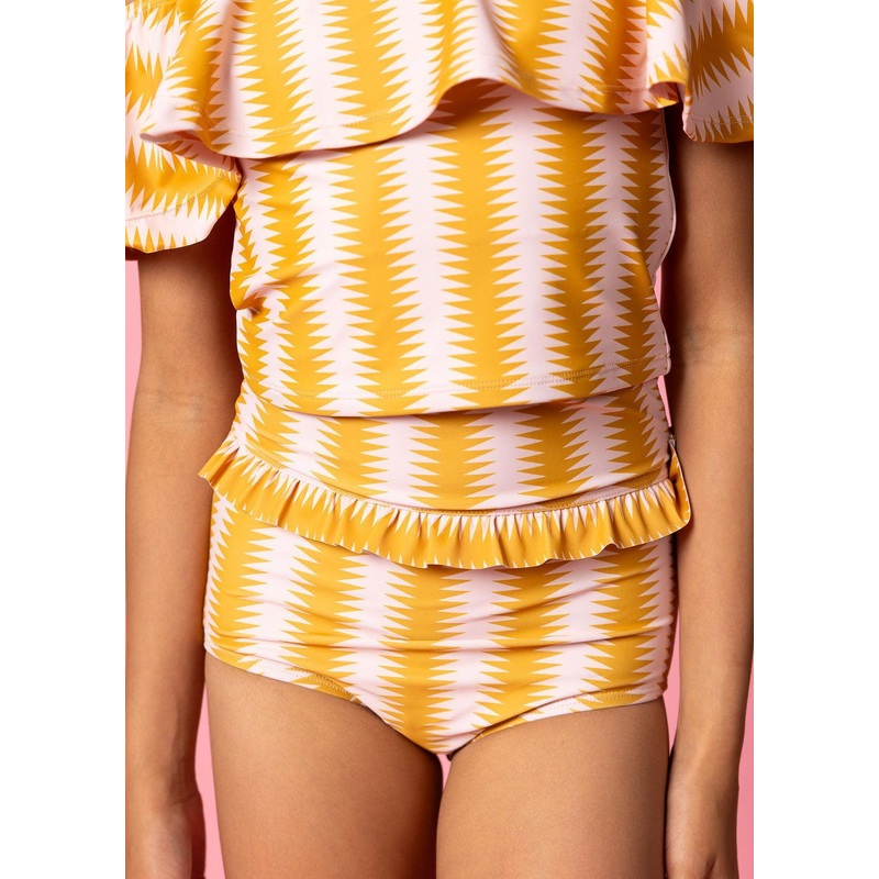 Vintage Triangles | Youth Mid-Ruffle Bottoms