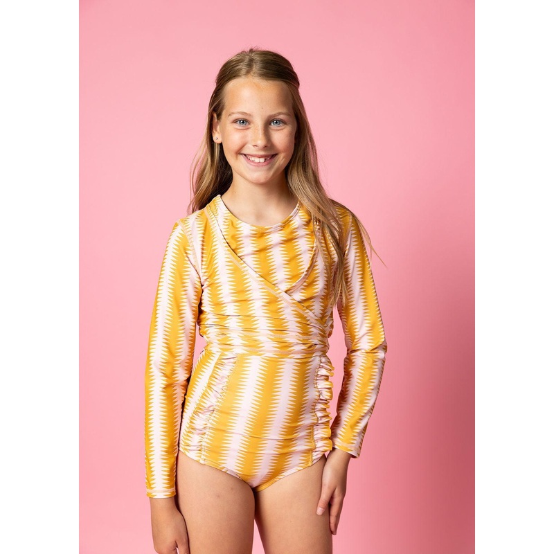 Vintage Triangles | Youth Wrap Top Rashguard