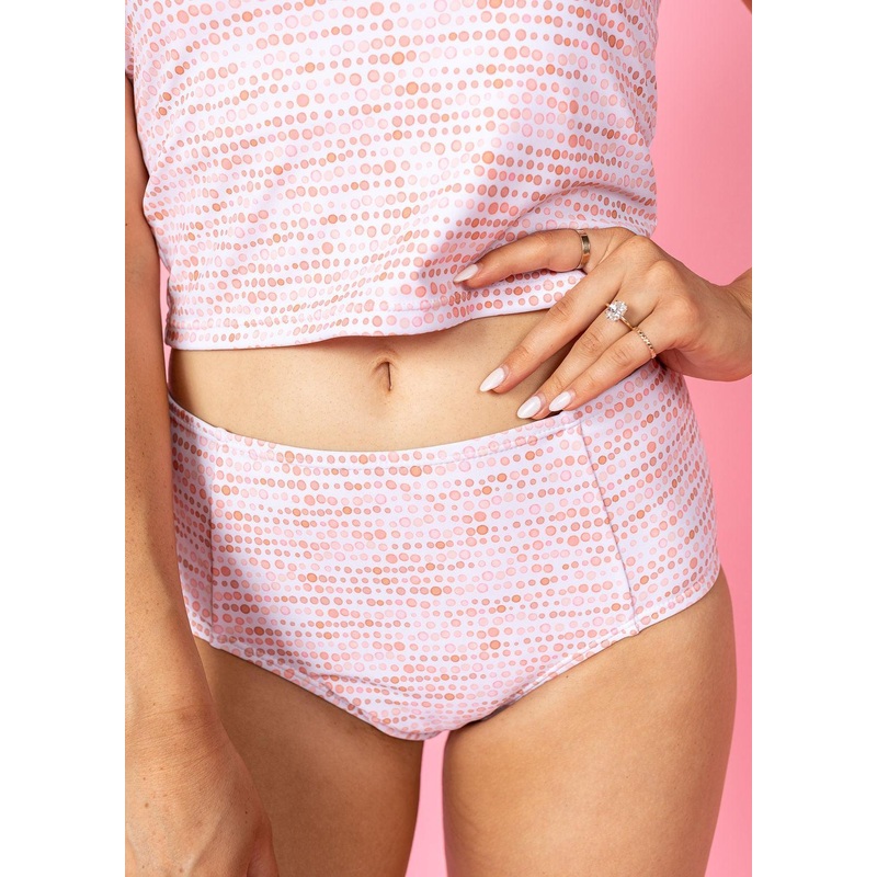Watercolor Dots | Mid-Rise Bottoms