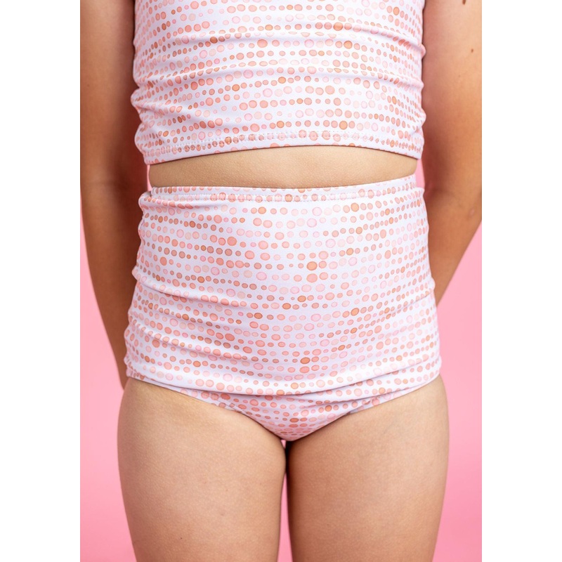 Watercolor Dots | Mini High-Waisted Bottoms