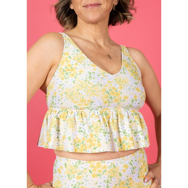 Yellow Meadow | V-Neck Top