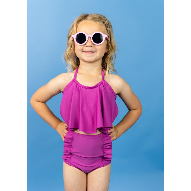 Berry | Mini Down in Front Ruffle Bottoms
