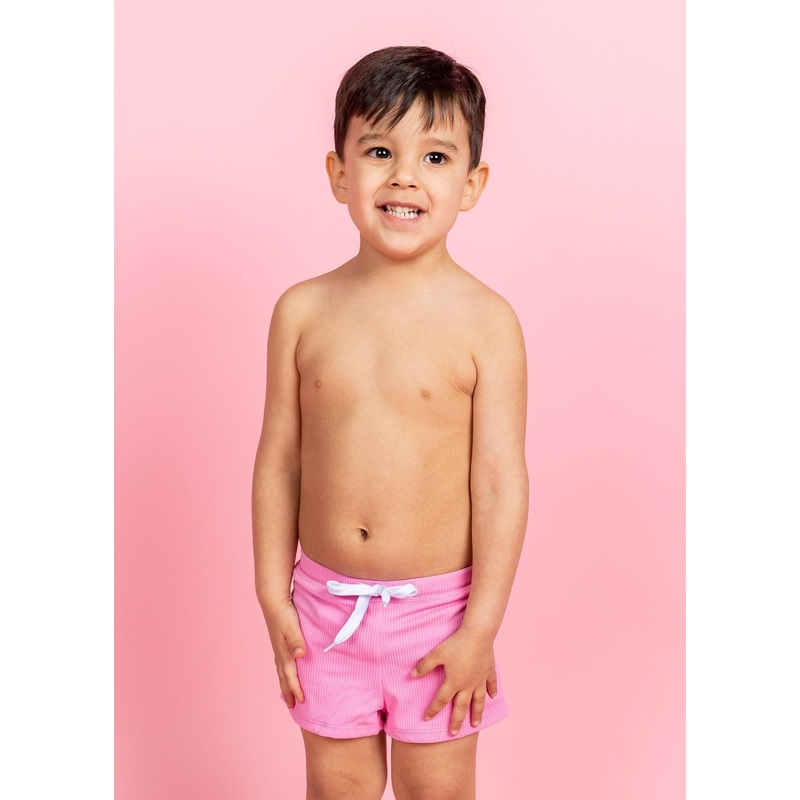 Ribbed Sweet Pink | Mini Euro Shorts