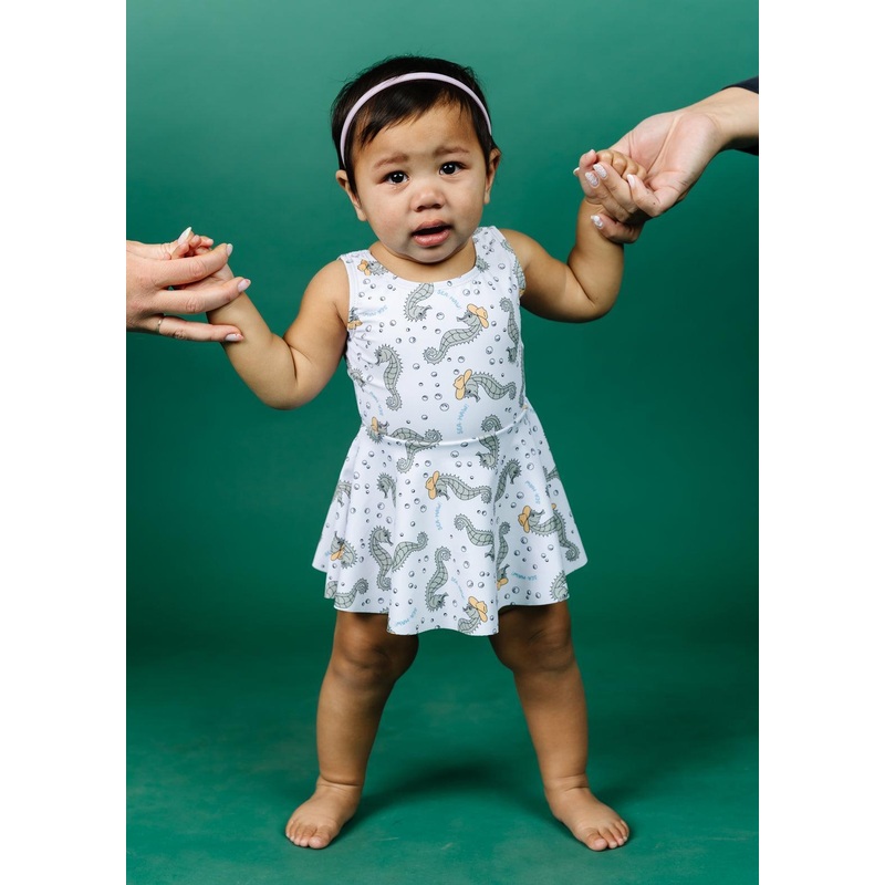 Sea-Haw | Baby Skirted One-Piece