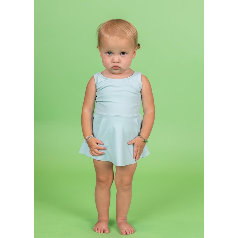 Spearmint | Baby Skirted One-Piece