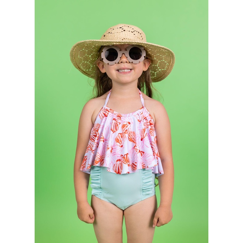 Spearmint | Mini Down in Front Ruffle Bottoms