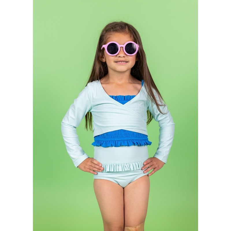 Spearmint | Mini Wrap Top Rashguard